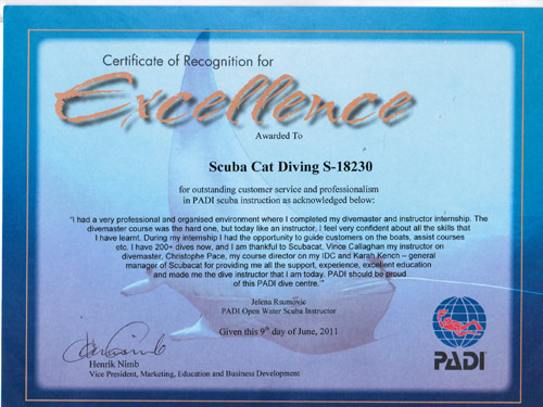padi award